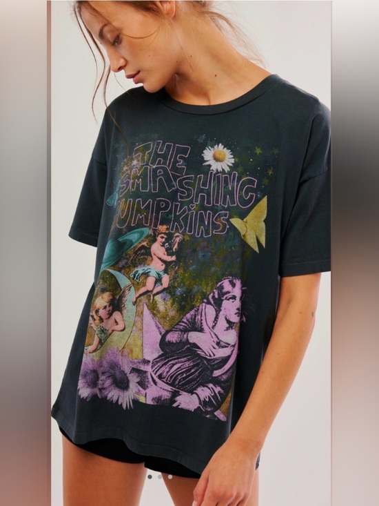 Daydreamer Tops - Day Dreamer Free People Smashing Pumpkins Infinite Sadness Tee Sz M 100% Cotton